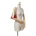 Miniatyrbilde 10 av 10: Pre-owned Bottega Veneta Leather Intrecciato Shoulder Bag Red