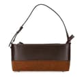 Miniatyrbillede 1 af 10: Pre-owned Burberry Calfskin and Suede Stitch Shoulder Bag Brown