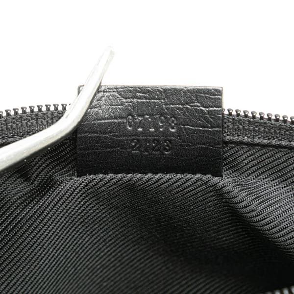 Pre-owned Gucci GG Canvas Boat Black