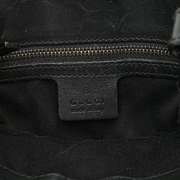 Pre-owned Gucci GG Canvas Shoulder Bag Black