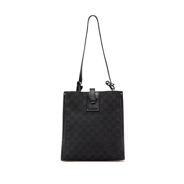 Pre-owned Gucci GG Canvas Shoulder Bag Black