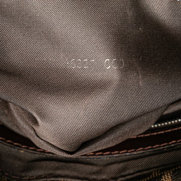 Pre-owned Fendi Zucca Canvas Mamma Forever Brown