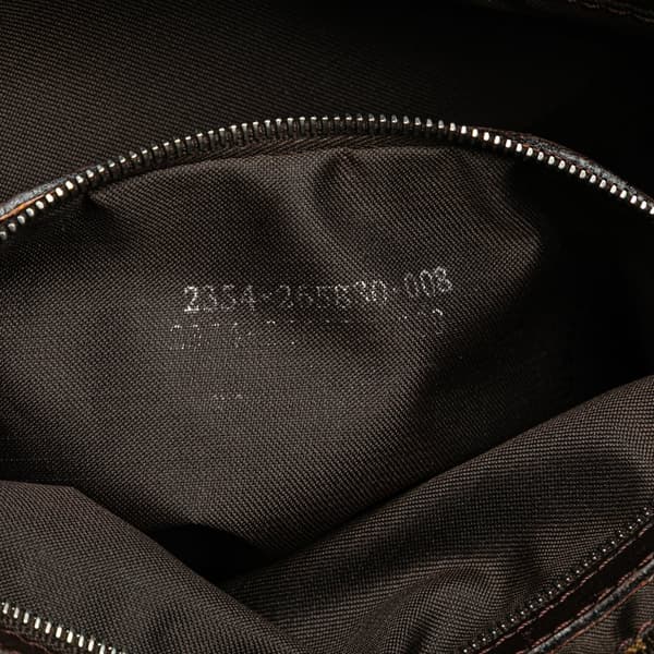 Pre-owned Fendi Zucca Canvas Shoulder Bag Brown