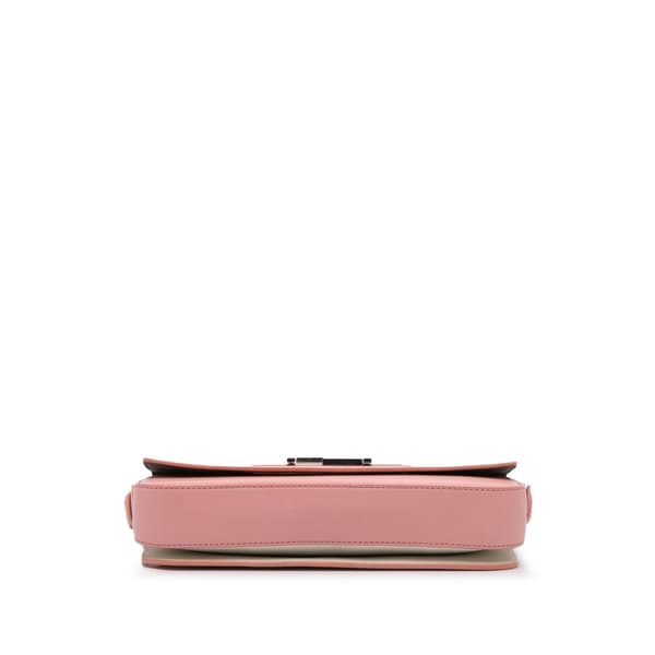 Pre-owned Fendi Calfskin 3Baguette Shoulder Bag Pink
