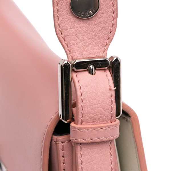 Pre-owned Fendi Calfskin 3Baguette Shoulder Bag Pink