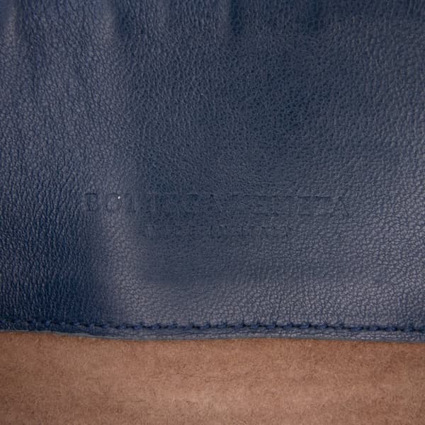 Pre-owned Bottega Veneta Medium Nappa Intrecciato Olimpia Shoulder Bag Blue