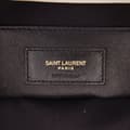 Miniatyrbild 7 av 10: Pre-owned Saint Laurent Small Quilted Lambskin Becky Chain Shoulder Bag White