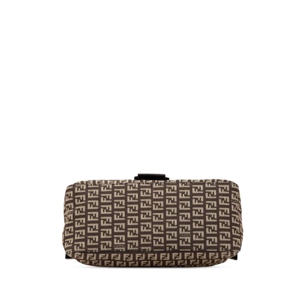 Pre-owned Fendi Zucchino Canvas Mamma Forever Brown