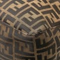 Miniatyrbillede 9 af 10: Pre-owned Fendi Zucca Canvas Double Flap Shoulder Bag Brown