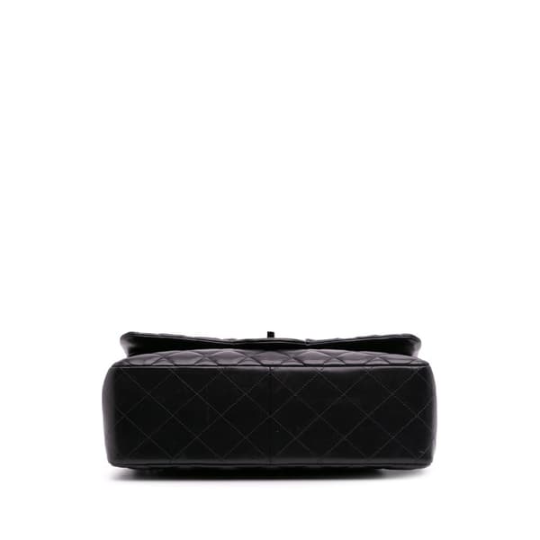 Pre-owned Chanel Jumbo Classic Lambskin Double Flap Black