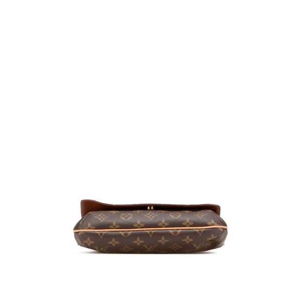Pre-owned Louis Vuitton Monogram Musette Tango Short Strap Brown