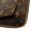 Miniatyrbild 8 av 10: Pre-owned Louis Vuitton Monogram Musette Tango Short Strap Brown
