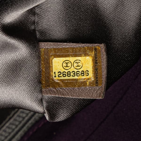 Pre-owned Chanel Small Quilted Nylon Bubble Flap Purple