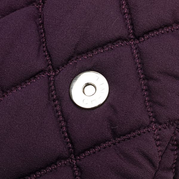 Pre-owned Chanel Small Quilted Nylon Bubble Flap Purple
