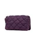 Miniatyrbild 2 av 10: Pre-owned Chanel Small Quilted Nylon Bubble Flap Purple