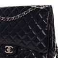 Pikkukuva 7 / 10: Pre-owned Chanel Maxi Classic Patent Double Flap Black
