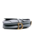 Miniatyrbild 3 av 8: Pre-owned Dior Goatskin Saddle Bag Blue
