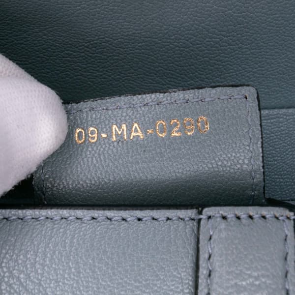 Pre-owned Dior Goatskin Saddle Bag Blue