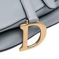 Miniatyrbild 6 av 8: Pre-owned Dior Goatskin Saddle Bag Blue
