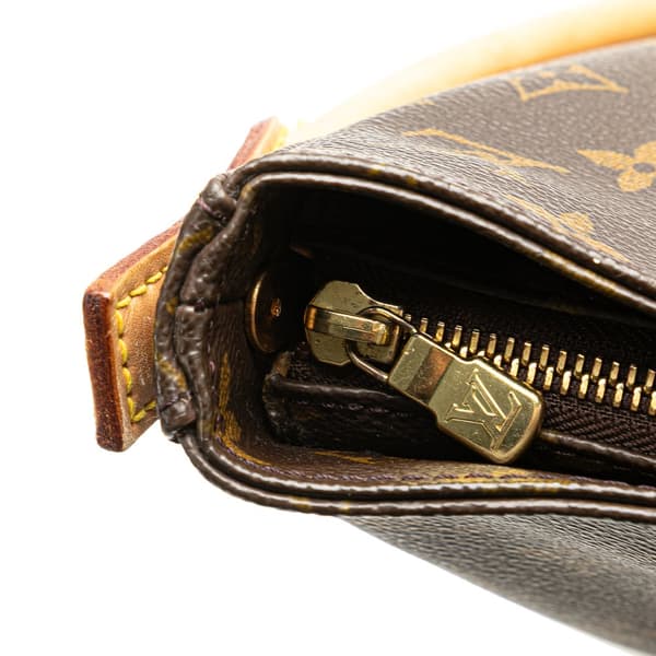 Pre-owned Louis Vuitton Monogram Looping GM Brown