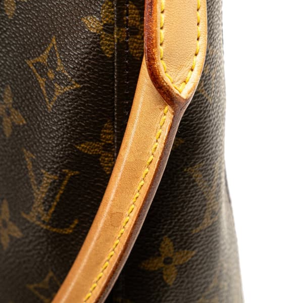 Pre-owned Louis Vuitton Monogram Looping GM Brown