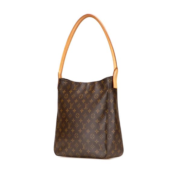 Pre-owned Louis Vuitton Monogram Looping GM Brown