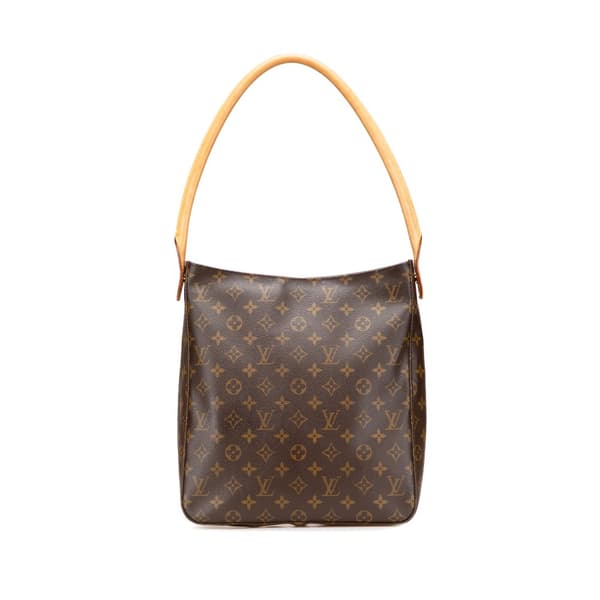 Pre-owned Louis Vuitton Monogram Looping GM Brown
