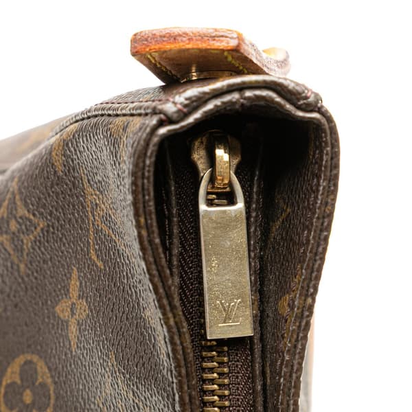 Pre-owned Louis Vuitton Monogram Looping GM Brown