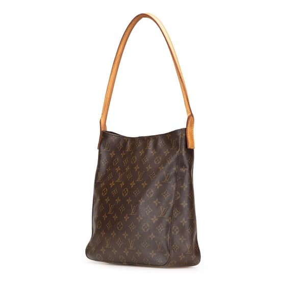 Pre-owned Louis Vuitton Monogram Looping GM Brown