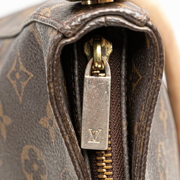 Pre-owned Louis Vuitton Monogram Looping GM Brown