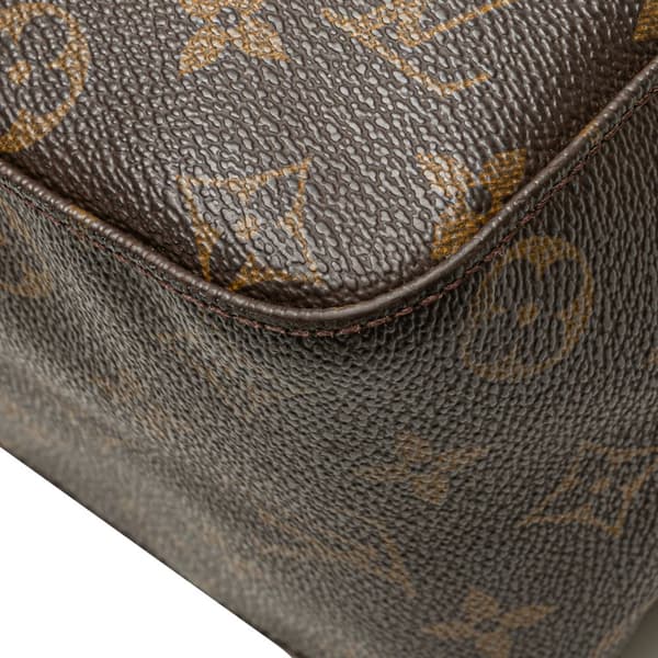 Pre-owned Louis Vuitton Monogram Looping GM Brown