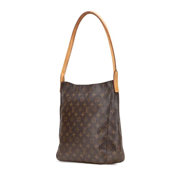 Pre-owned Louis Vuitton Monogram Looping GM Brown
