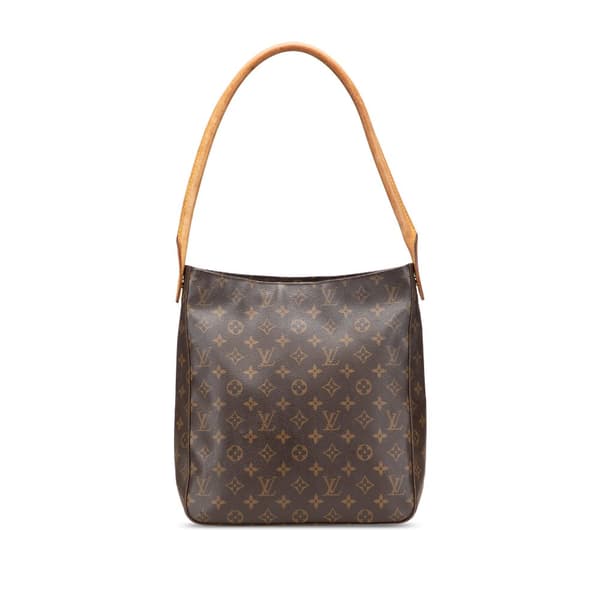 Pre-owned Louis Vuitton Monogram Looping GM Brown