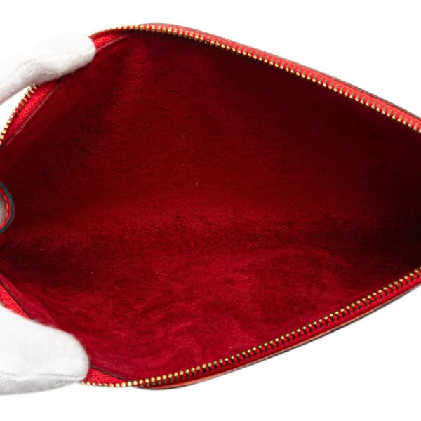 Pre-owned Louis Vuitton Epi Pochette Accessoires Red