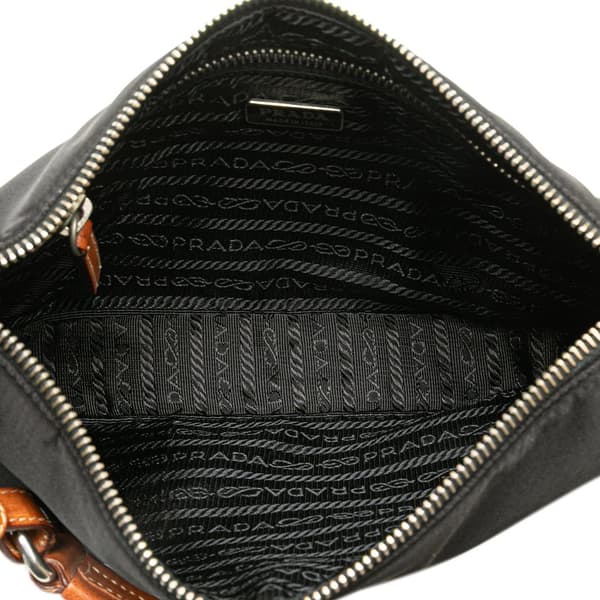 Pre-owned Prada Tessuto Shoulder Bag Black