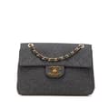 Miniatyrbild 1 av 10: Pre-owned Chanel Maxi XL Classic Wool Single Flap Gray