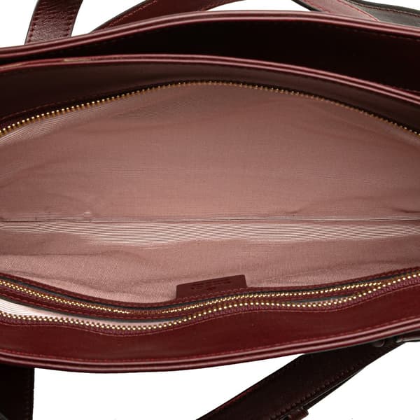 Pre-owned Gucci Large Leather Arli Shoulder Bag Red