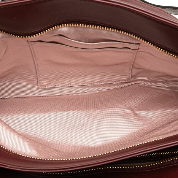 Pre-owned Gucci Large Leather Arli Shoulder Bag Red