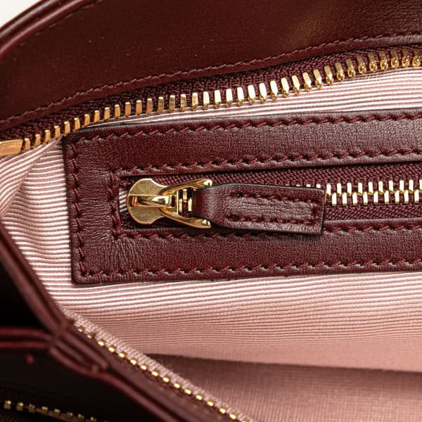 Pre-owned Gucci Large Leather Arli Shoulder Bag Red