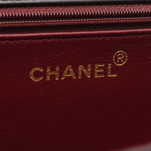 Pre-owned Chanel Small CC Quilted Lambskin Half Single Flap Black