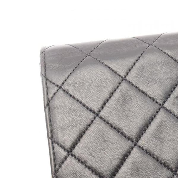 Pre-owned Chanel Small CC Quilted Lambskin Half Single Flap Black