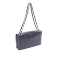 Pikkukuva 2 / 10: Pre-owned Chanel CC Quilted Lambskin Pushlock Single Flap Blue