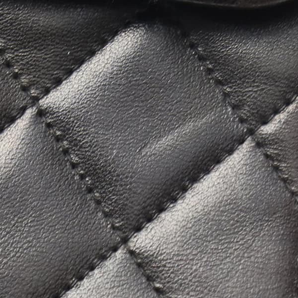 Pre-owned Chanel Medium CC Quilted Lambskin Half Single Flap Black