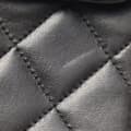 Miniatyrbild 7 av 9: Pre-owned Chanel Medium CC Quilted Lambskin Half Single Flap Black