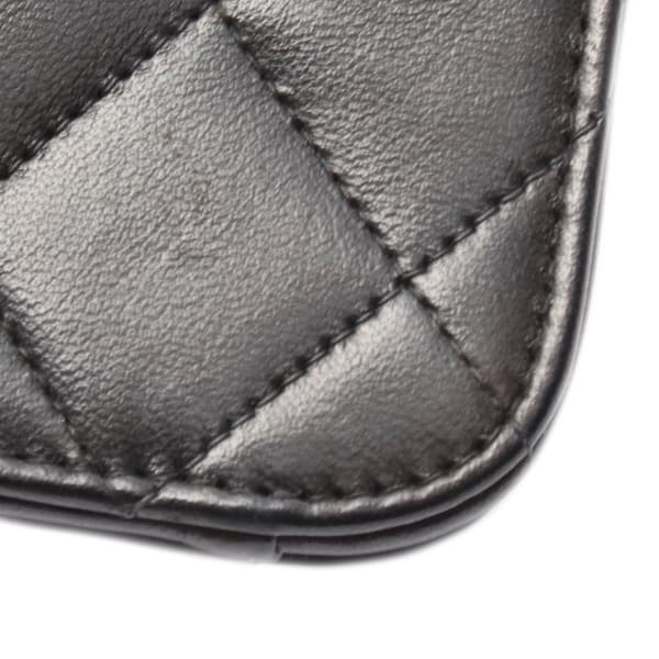Pre-owned Chanel Medium CC Quilted Lambskin Half Single Flap Black