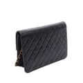 Miniatyrbild 2 av 9: Pre-owned Chanel Medium CC Quilted Lambskin Half Single Flap Black