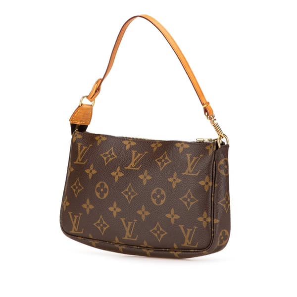 Pre-owned Louis Vuitton Monogram Pochette Accessoires Brown