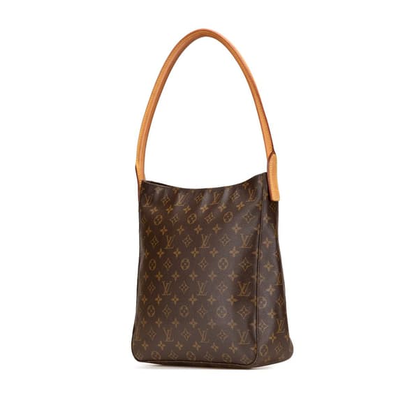 Pre-owned Louis Vuitton Monogram Looping GM Brown