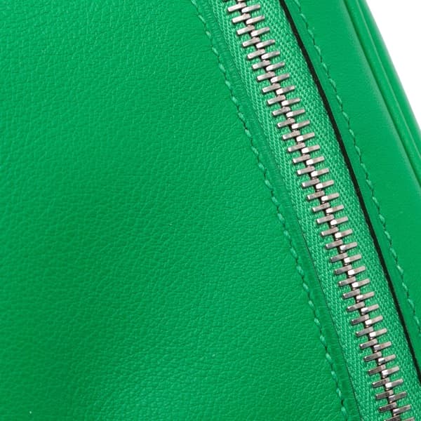 Pre-owned Hermès Clemence Lindy 30 Green