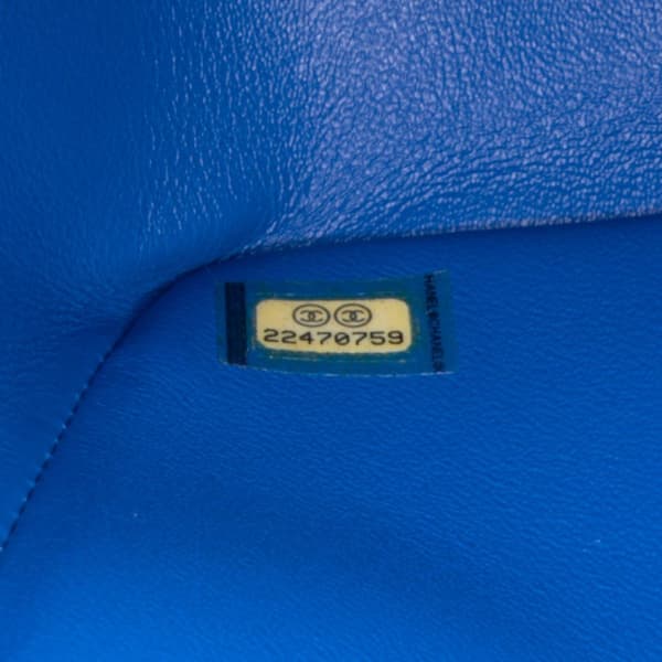 Pre-owned Chanel Jumbo Classic Lambskin Double Flap Blue